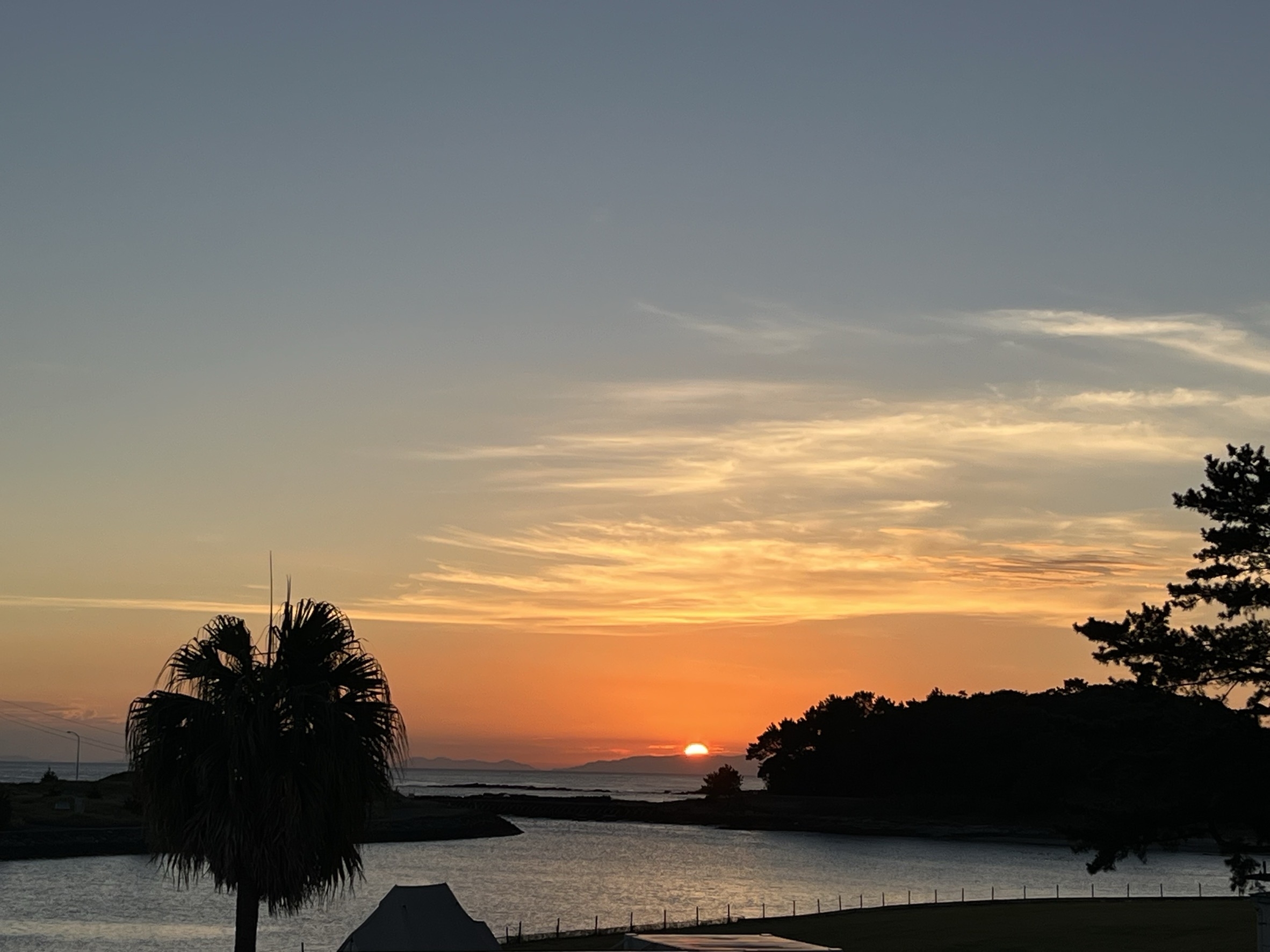 吹上浜夕日